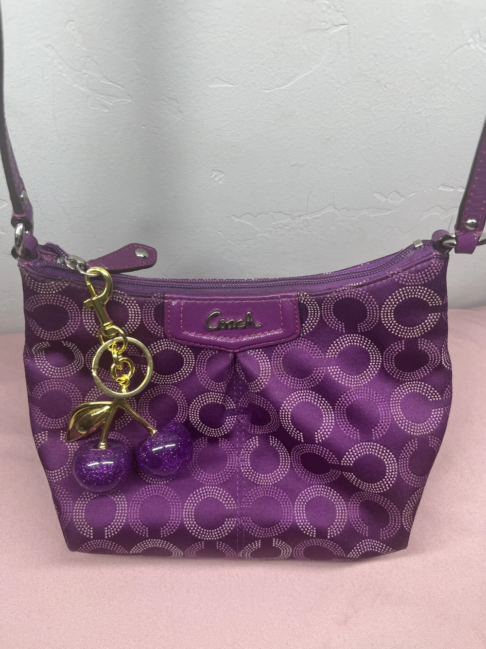 Coach Purple Signature C Crossbody - Picture 1 of 4